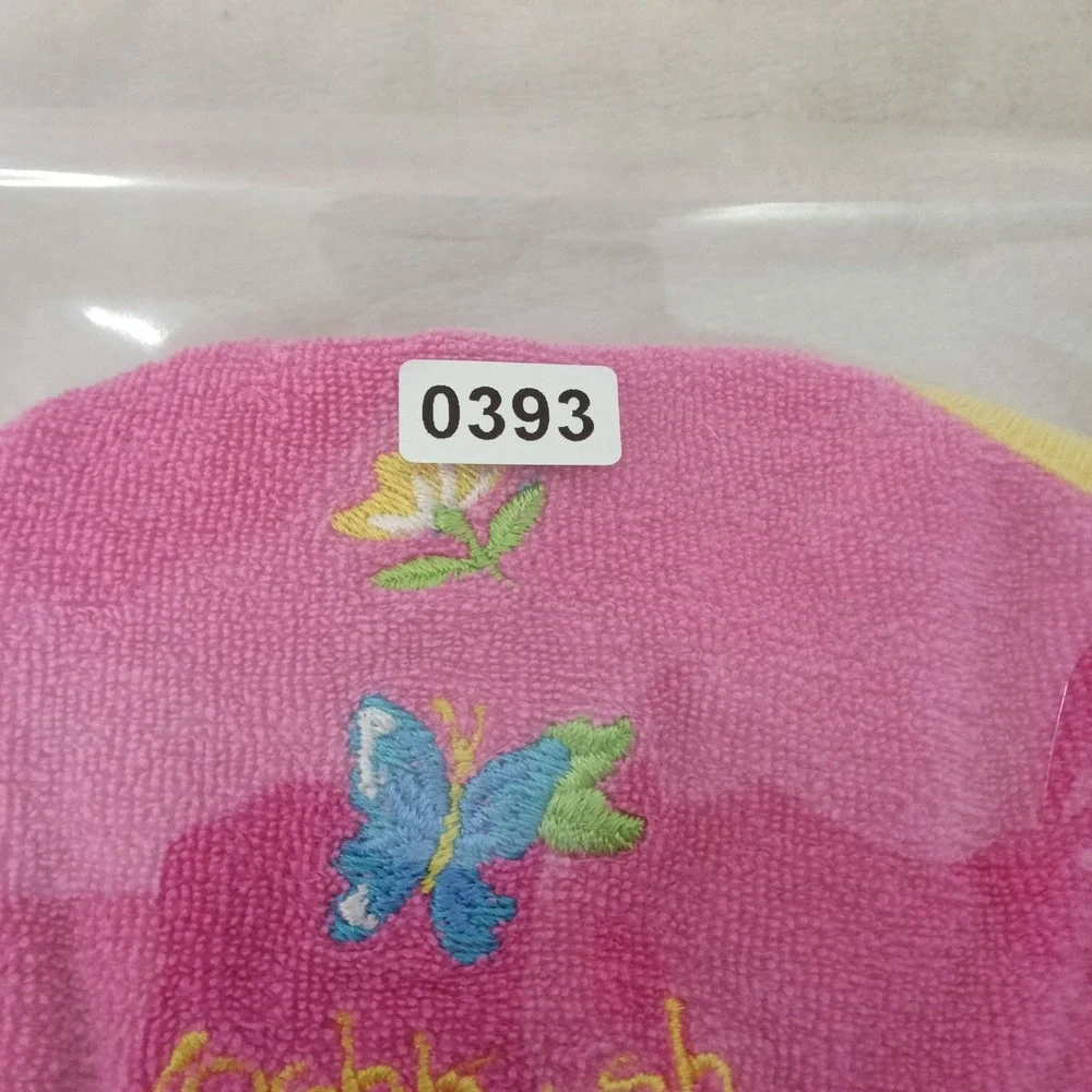 Vintage OshKosh Bgosh Pink Terry Cloth Butterfly Romper 4T Made in USA